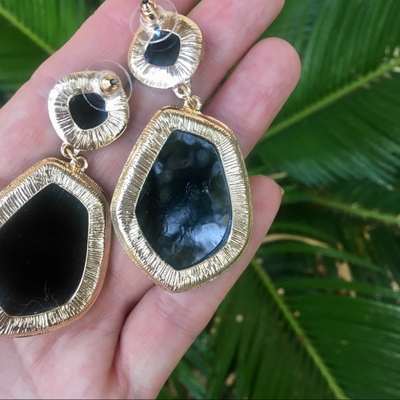 Anthro Druzy Quartz Earrings - Picture 4 of 5